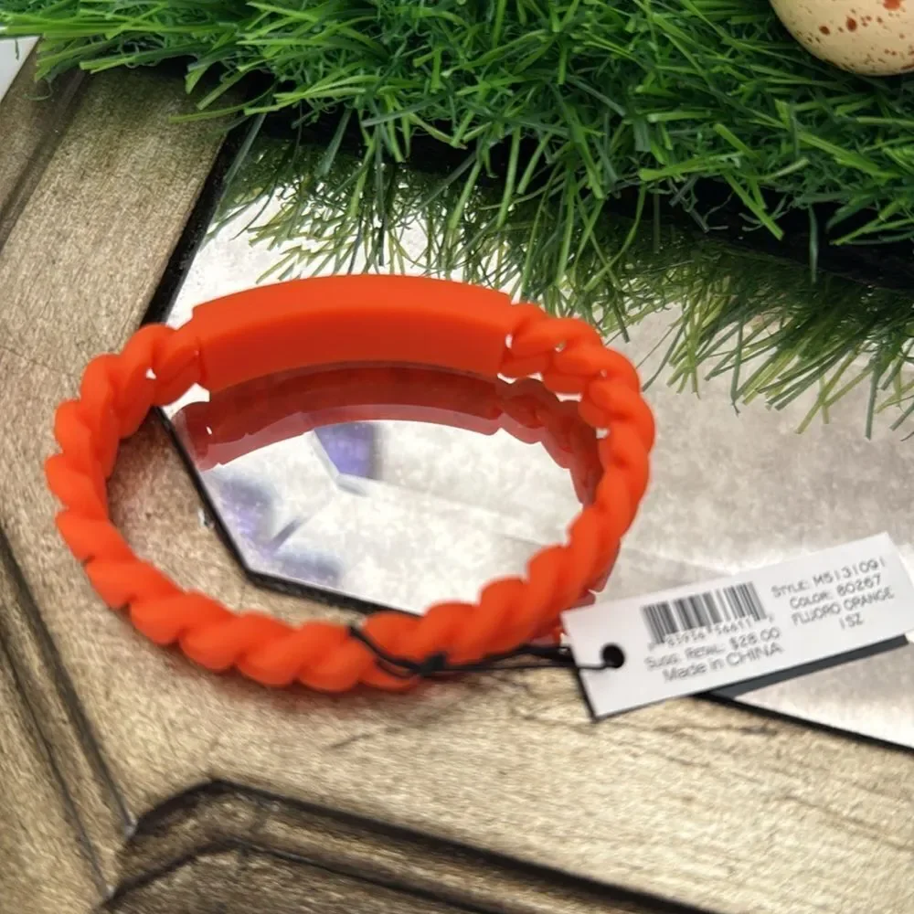 Marc by Marc Jacobs Orange Silicone Bracelet